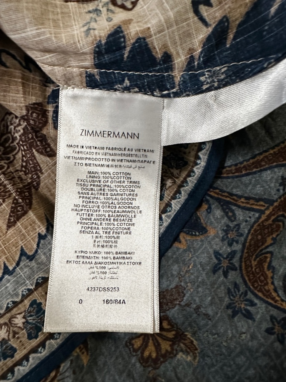 New Zimmermann Ascension Plunge Halter Printed Maxi Dress Multi Floral Size 0 - Picture 12 of 13